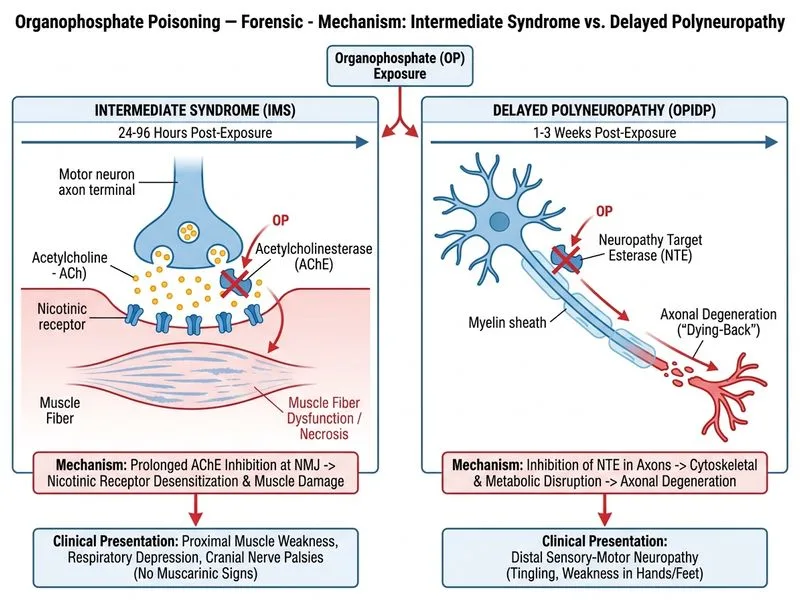 Organophosphate Poisoning — Forensic diagram