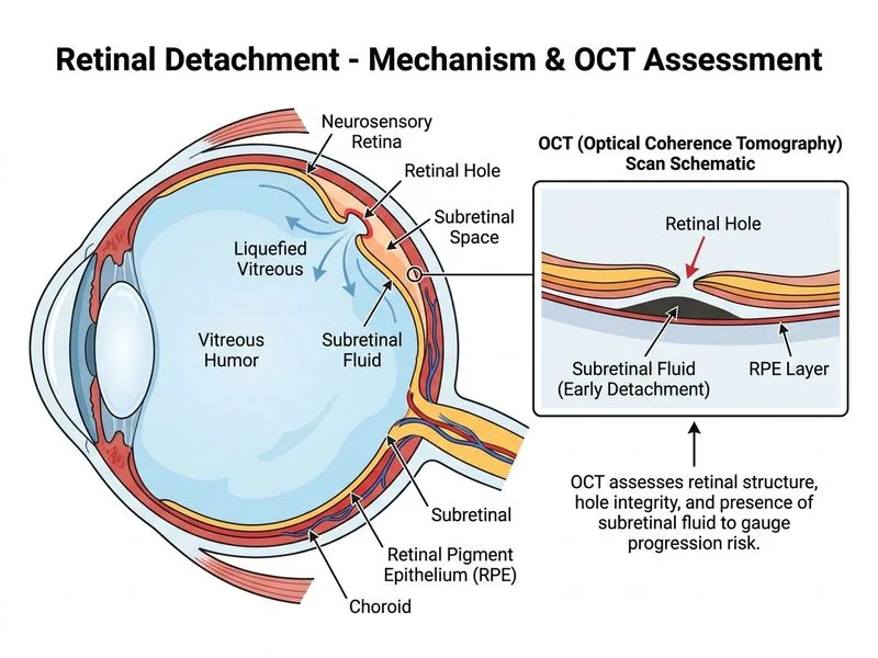 Retinal Detachment diagram