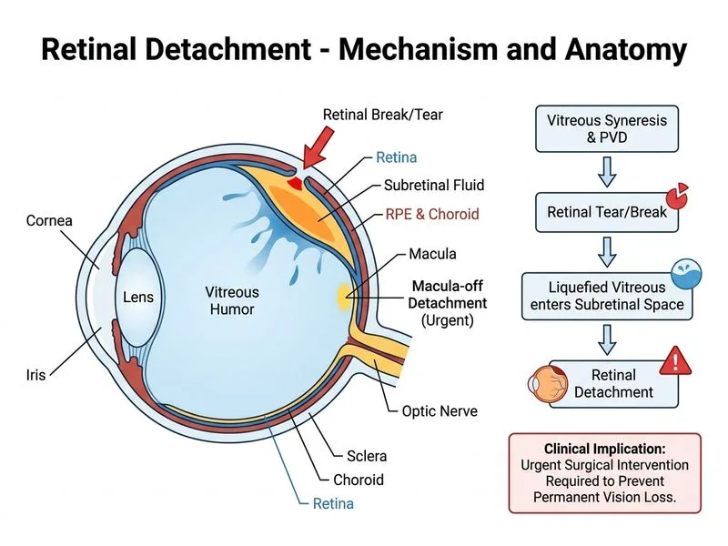 Retinal Detachment diagram
