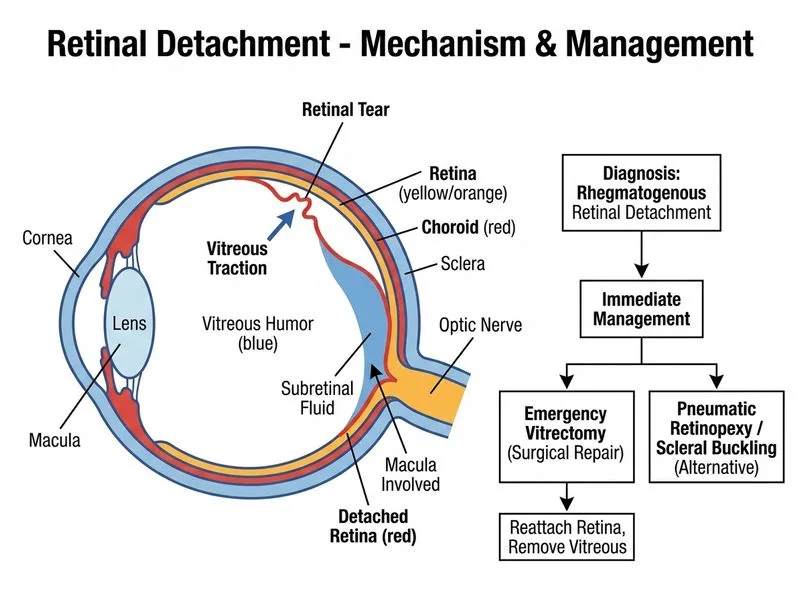 Retinal Detachment diagram