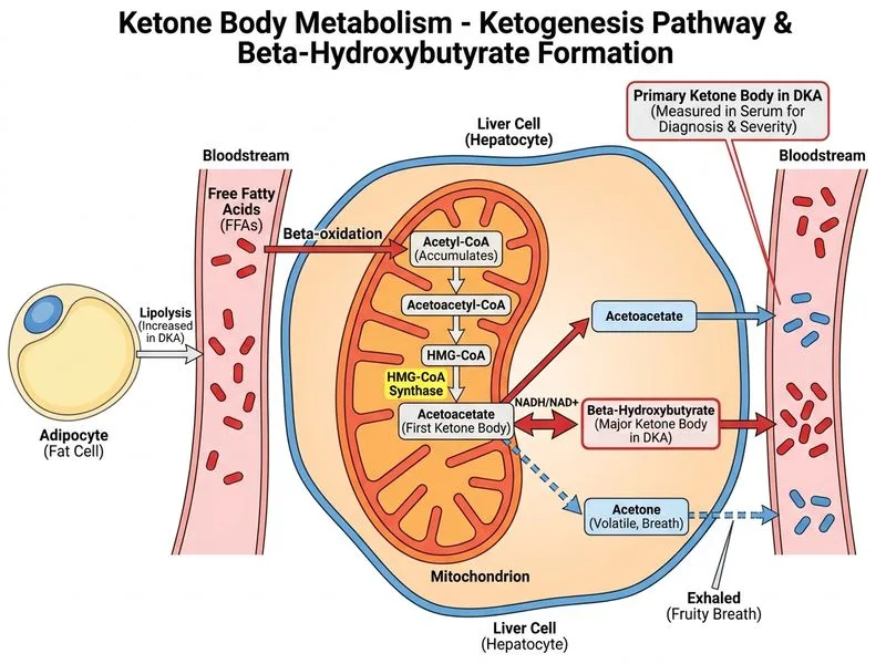 Ketone Body Metabolism diagram