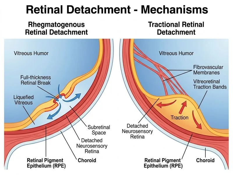 Retinal Detachment diagram