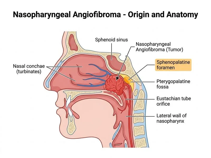 Nasopharyngeal Angiofibroma diagram