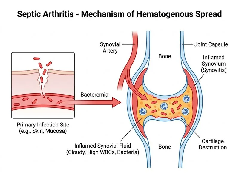 Septic Arthritis diagram