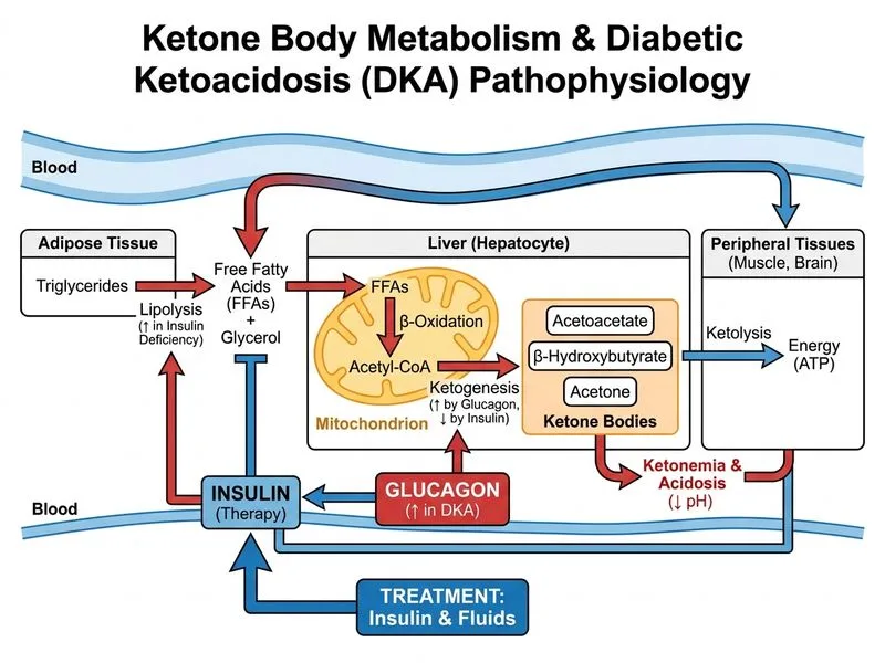 Ketone Body Metabolism diagram
