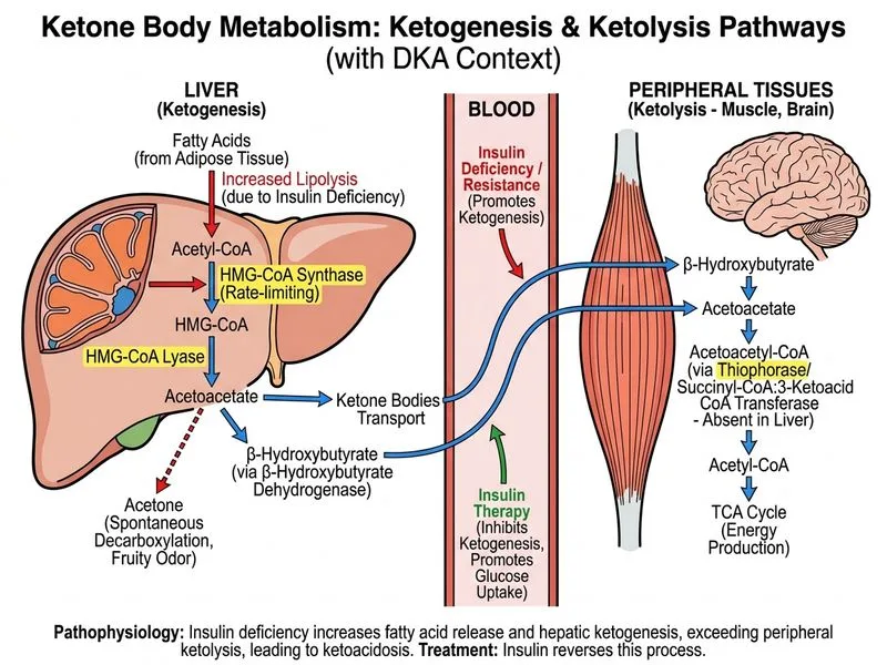 Ketone Body Metabolism diagram