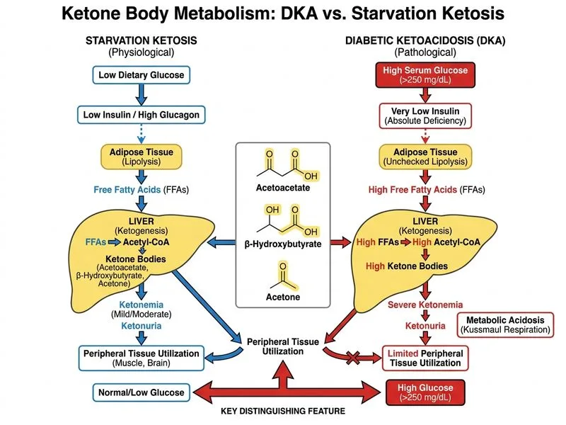 Ketone Body Metabolism diagram