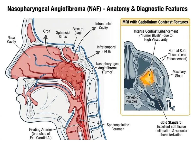 Nasopharyngeal Angiofibroma diagram