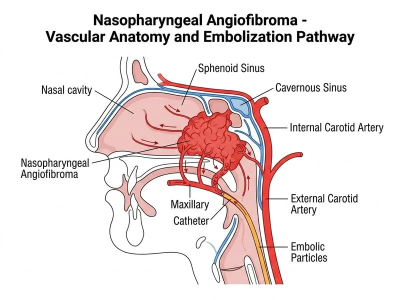 Nasopharyngeal Angiofibroma diagram