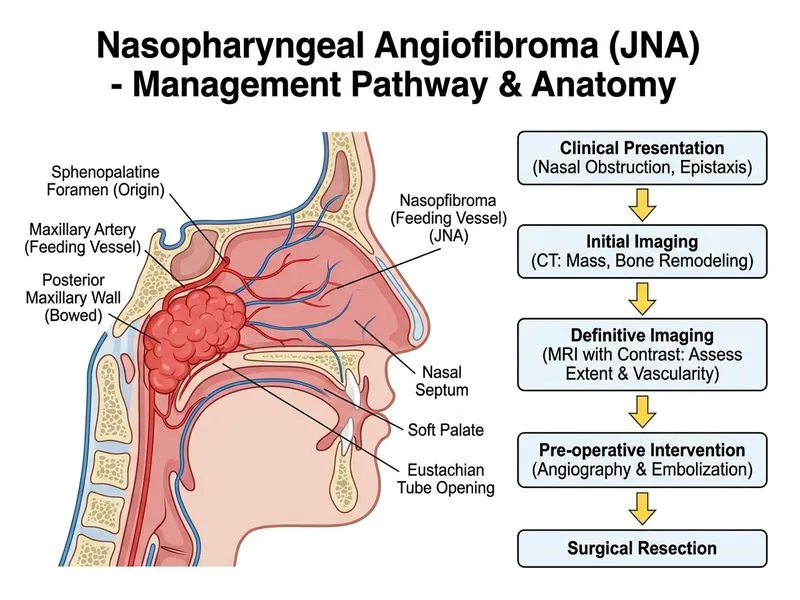 Nasopharyngeal Angiofibroma diagram