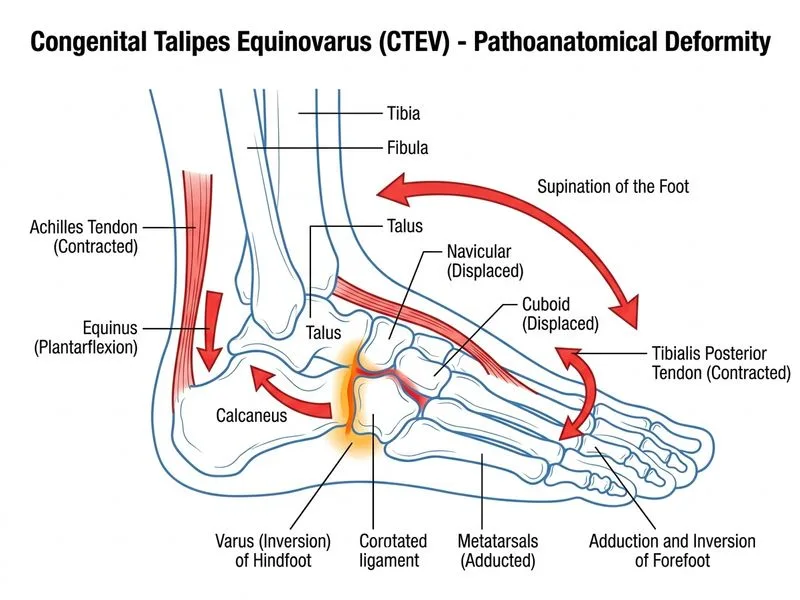 Congenital Talipes Equinovarus (CTEV) diagram