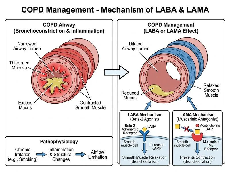COPD Management diagram