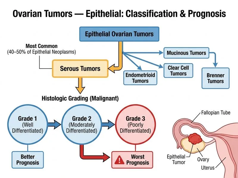 Ovarian Tumors — Epithelial diagram