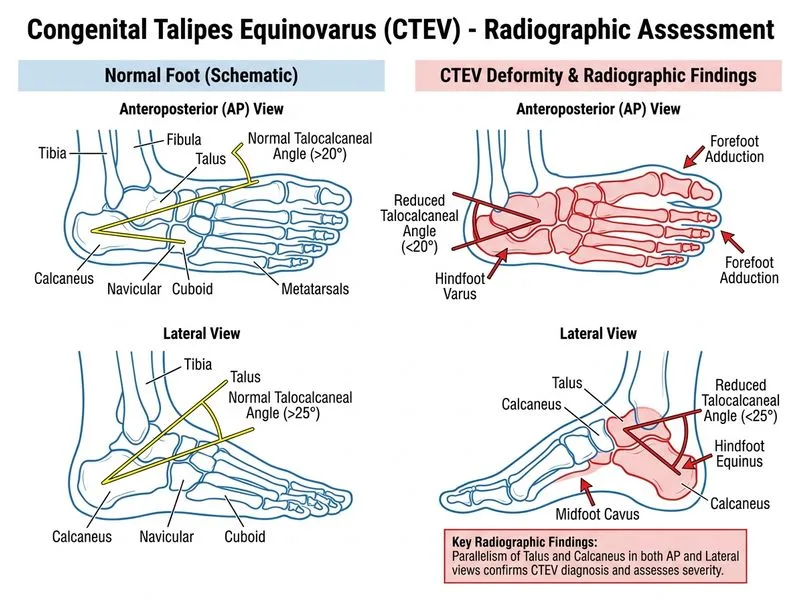 Congenital Talipes Equinovarus (CTEV) diagram