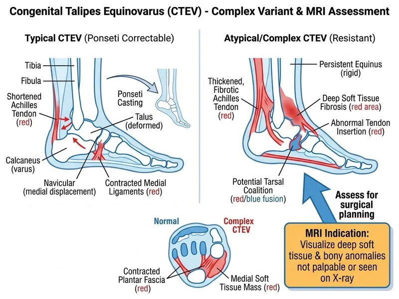 Congenital Talipes Equinovarus (CTEV) diagram