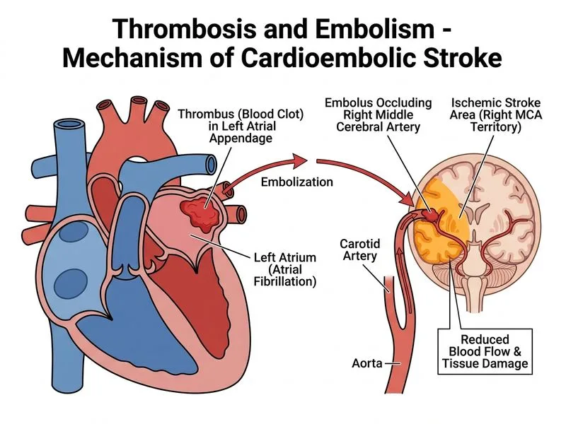 Thrombosis and Embolism diagram