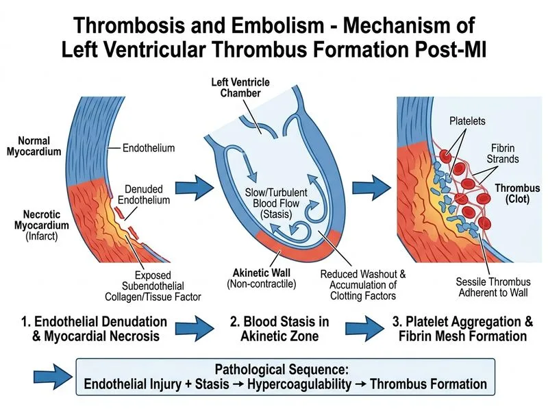 Thrombosis and Embolism diagram
