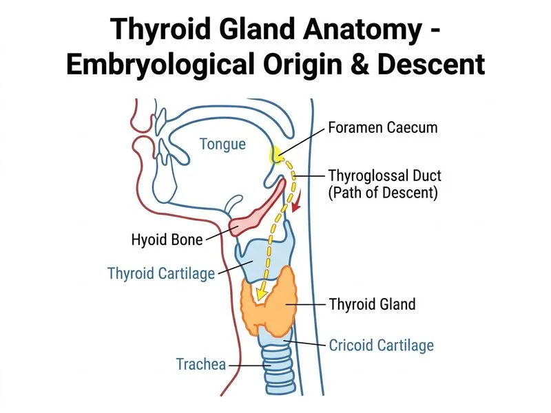 Thyroid Gland Anatomy diagram