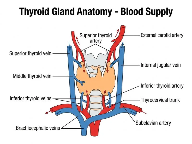 Thyroid Gland Anatomy diagram
