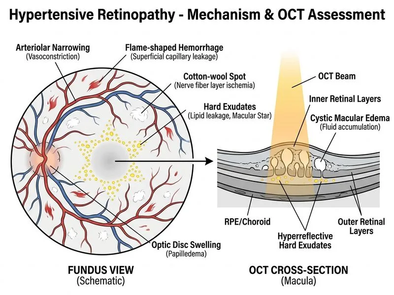 Hypertensive Retinopathy diagram