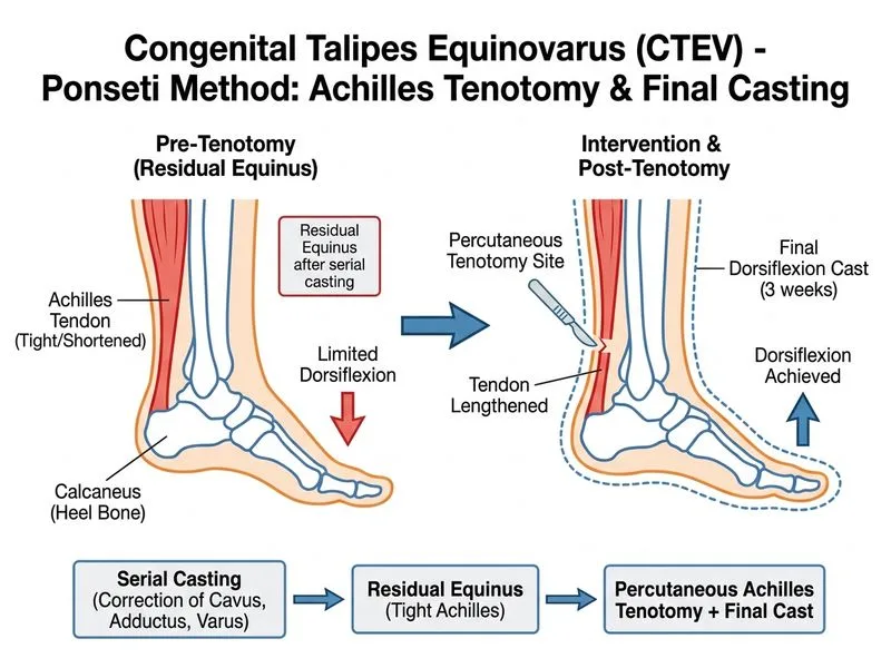 Congenital Talipes Equinovarus (CTEV) diagram