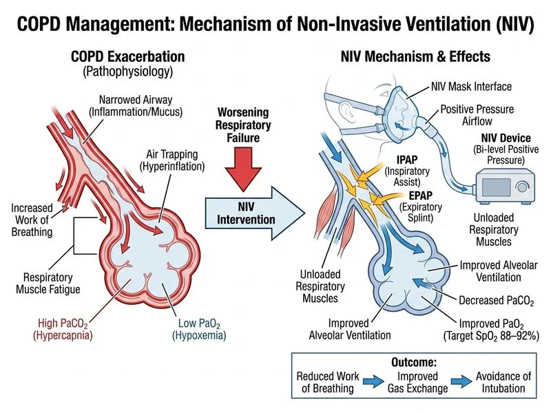 COPD Management diagram