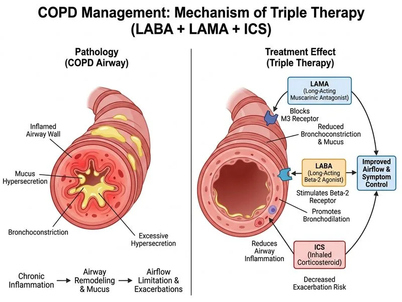 COPD Management diagram