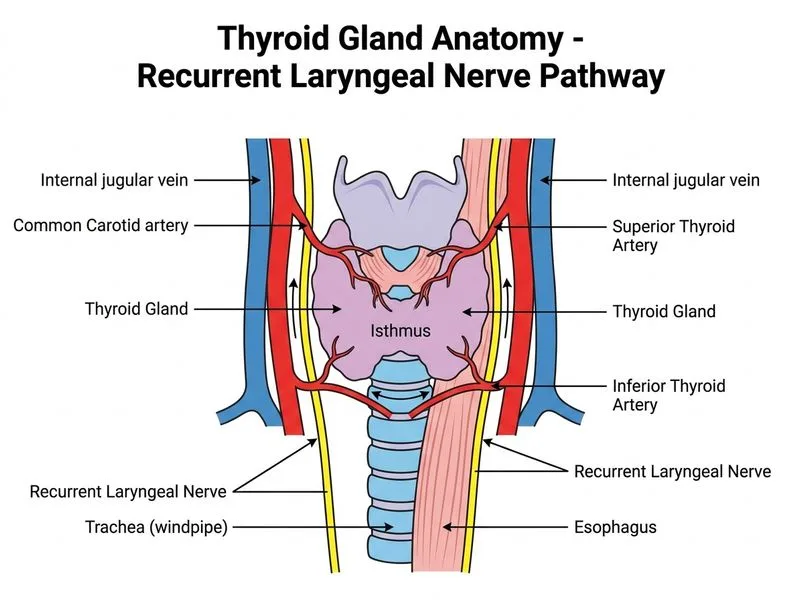 Thyroid Gland Anatomy diagram