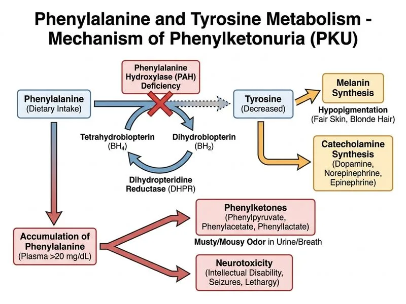 Phenylalanine and Tyrosine Metabolism diagram