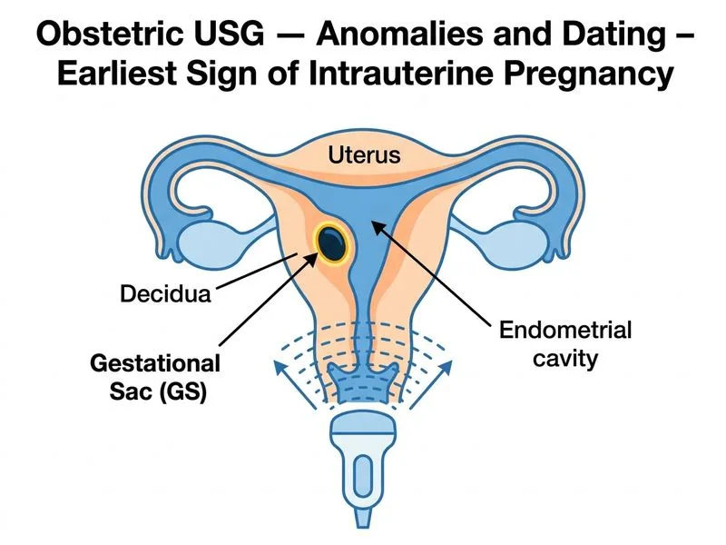 Obstetric USG — Anomalies and Dating diagram