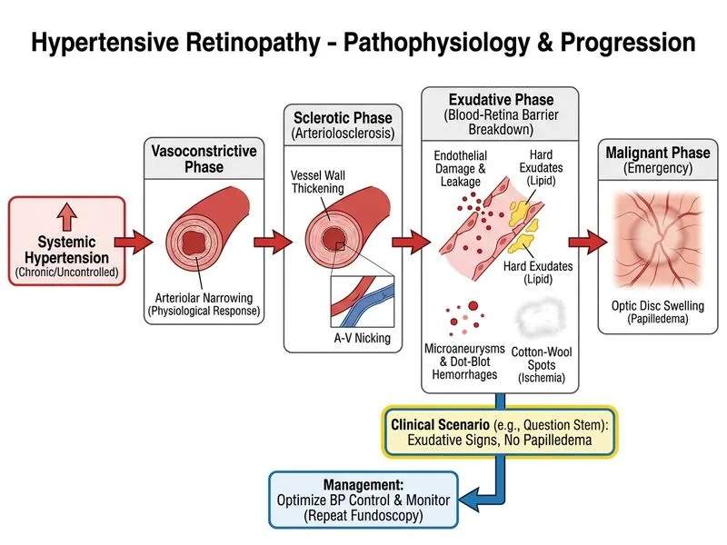 Hypertensive Retinopathy diagram
