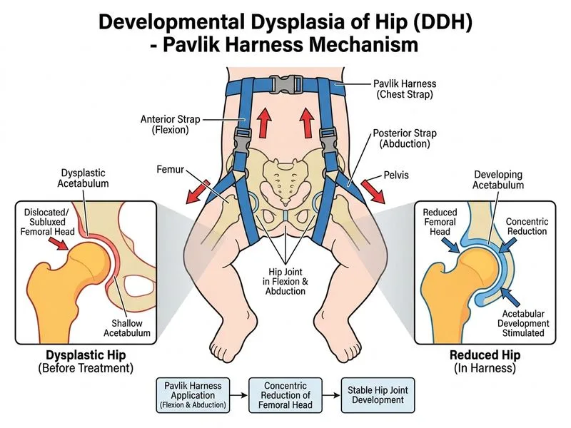 Developmental Dysplasia of Hip diagram