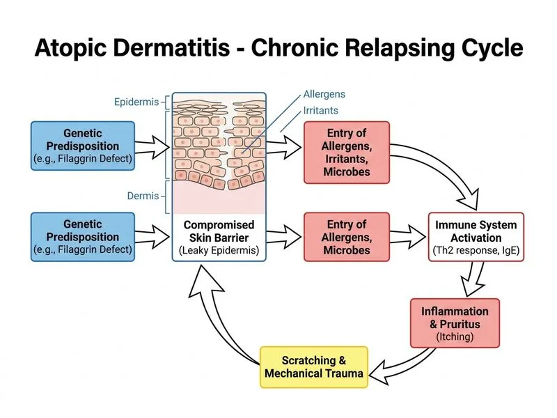 Atopic Dermatitis diagram