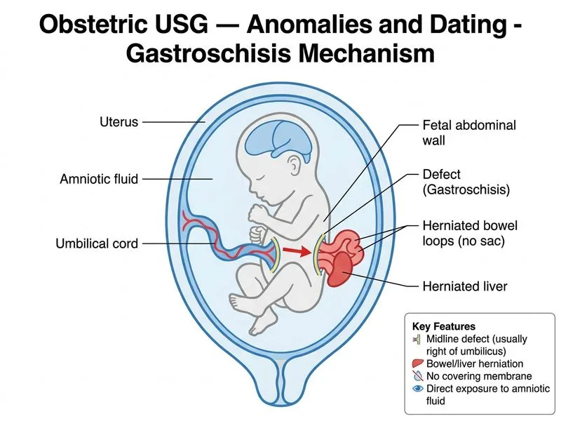 Obstetric USG — Anomalies and Dating diagram