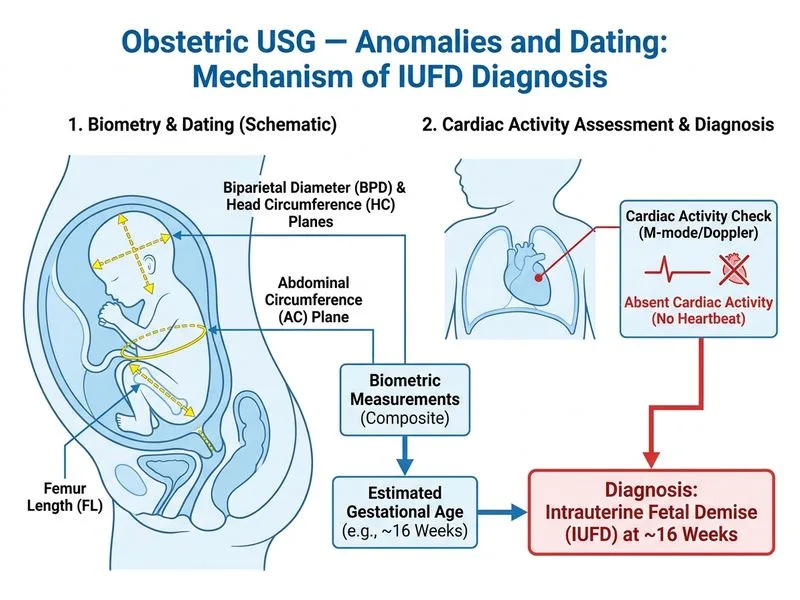 Obstetric USG — Anomalies and Dating diagram