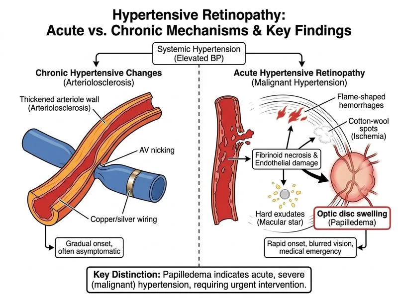 Hypertensive Retinopathy diagram