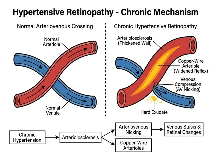 Hypertensive Retinopathy diagram