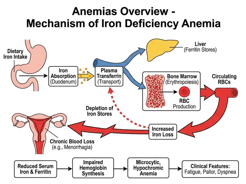 Anemias Overview diagram
