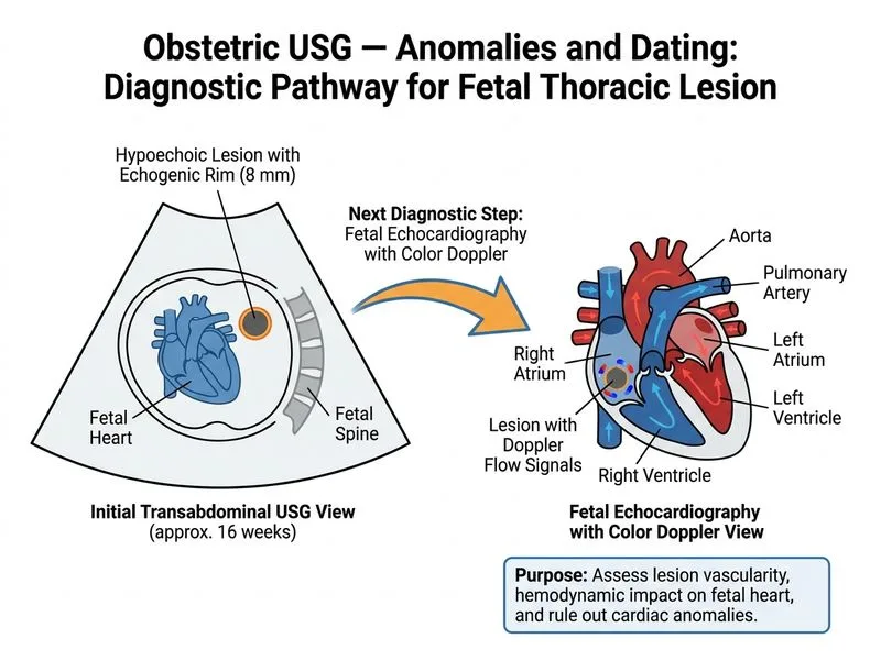 Obstetric USG — Anomalies and Dating diagram