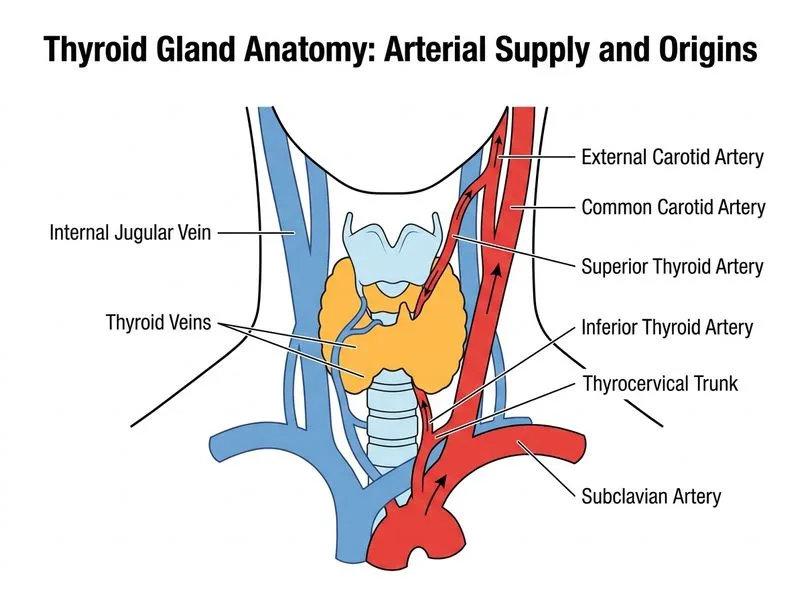 Thyroid Gland Anatomy diagram