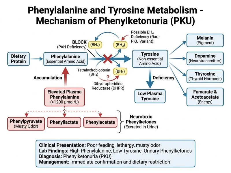 Phenylalanine and Tyrosine Metabolism diagram