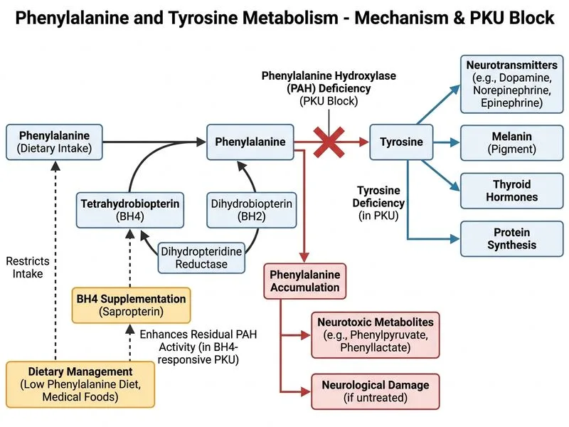 Phenylalanine and Tyrosine Metabolism diagram