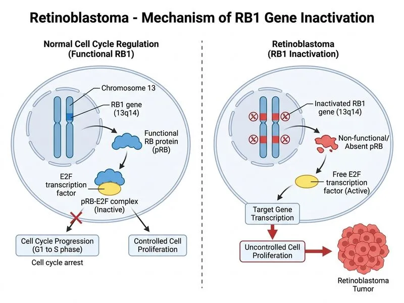Retinoblastoma diagram
