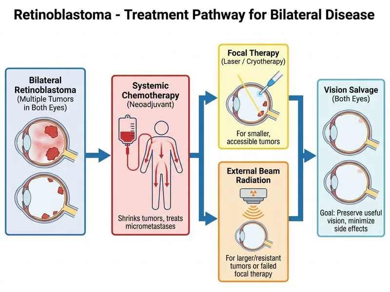 Retinoblastoma diagram