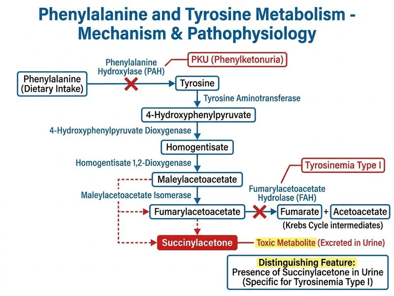 Phenylalanine and Tyrosine Metabolism diagram