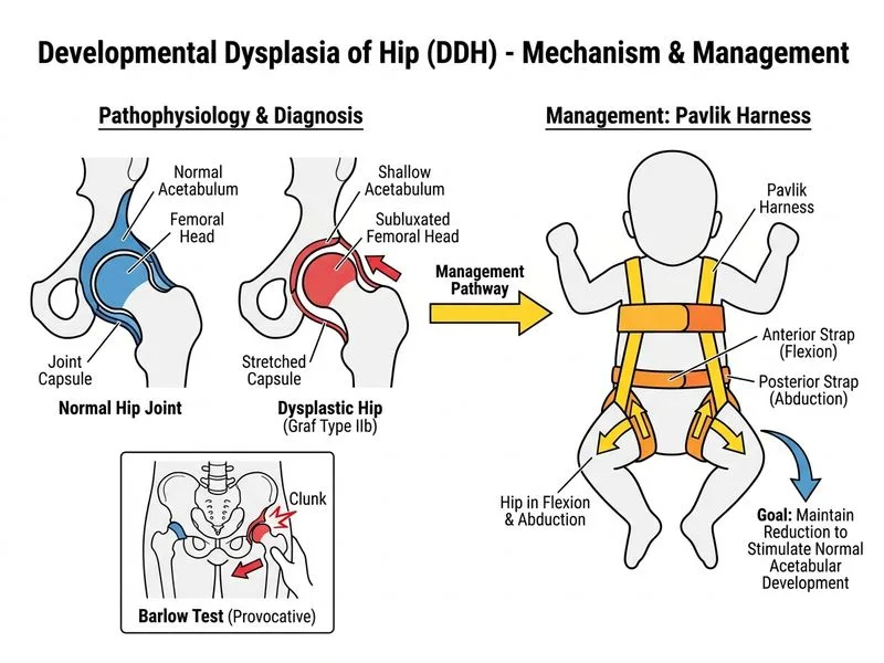 Developmental Dysplasia of Hip diagram