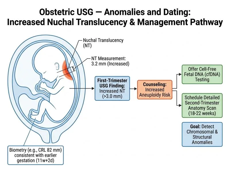 Obstetric USG — Anomalies and Dating diagram