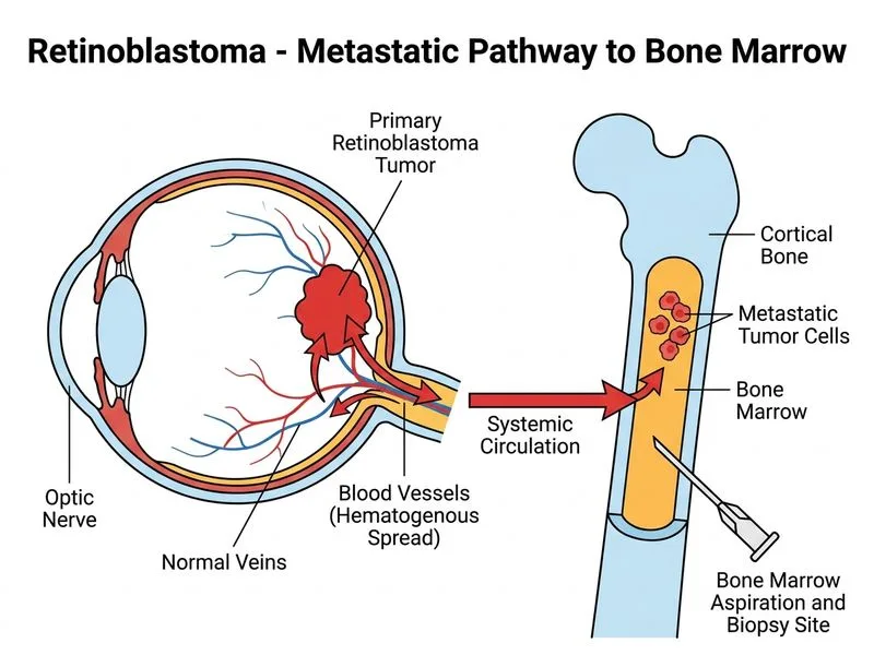 Retinoblastoma diagram