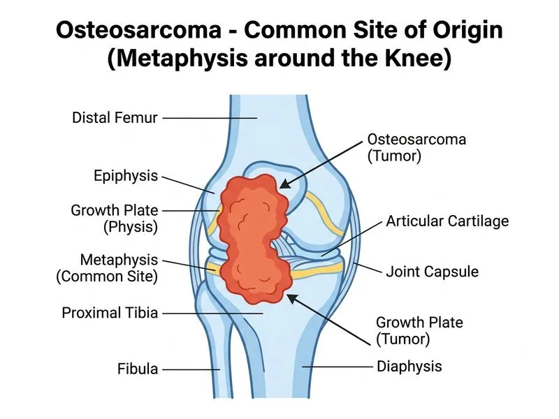 Osteosarcoma diagram