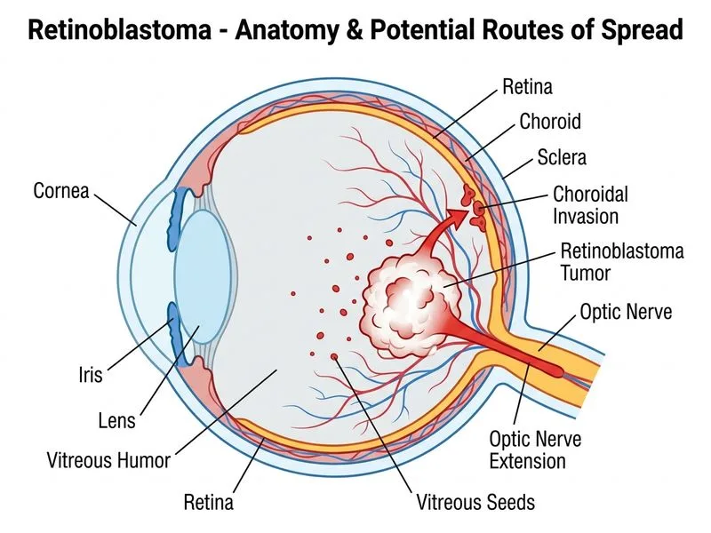 Retinoblastoma diagram